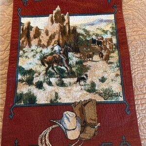 Western Tapestry Wall Hanging
